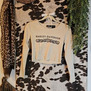 Harley-Davidson Cream Women's Top